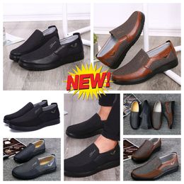 Casual shoes GAI Men Black Brown Shoes Point Toe party banquet Business suit Men designer Minimalist Breathable Shoe size EUR 38-50