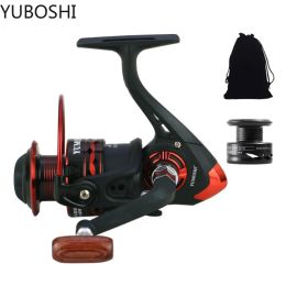 Reels YUBOSHI JX 10007000 Series Gear Ratio 5.2:1 Fishing Wheel Left/Right Interchangeable Spare Spool Spinning Fishing Reel