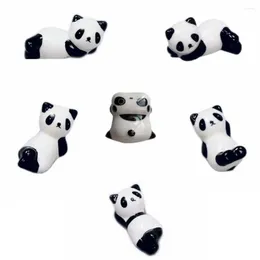 Chopsticks Dinnerware Stand Fashion Tableware Panda Utensil For Kitchen Spoon Bracket Cute Ceramic Accessories Holder Cartoon