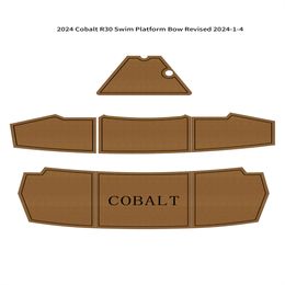 2024 Cobalt R30 Swim Platform Bow Pad Boat EVA Foam Faux Teak Deck Flooring Mat Seadek MarineMat Gatorstep Style Self Adhesive