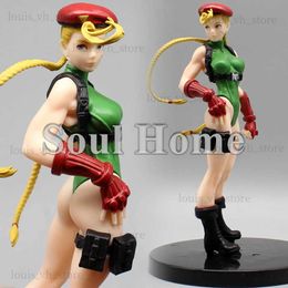 Action Toy Figures 17CM Anime Street Fighter Cammy Bishoujo Statue Sexy Girl Figurine PVC Action Figures Collection Model Doll Toys Christmas Gift T240325