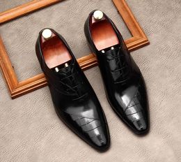 Business Suit Fashion Men Designer Party Wedding Dress Shoes Stone Pattern Casual Loafers Genuine Flats Lace-Up Formal Office Leather Shoes 89825 59441 67103 63148