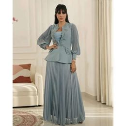 Arapça Ebi Oct Aso Şifon Bir Çizgi Gelin Elbiseler Dantel Vintage Akşam Balo Balo Doğum Günü Ünlü Damat Elbise Annesi Elbise Zj