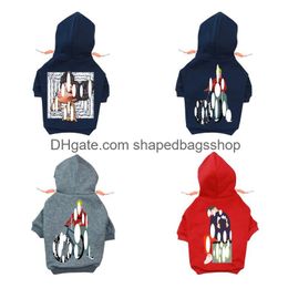 Dog Apparel Designer Clothes Brand Soft And Warm Dogs Hoodie Sweater With Classic Design Pattern Pet Winter Coat Cold Weather Jackets Otzlu