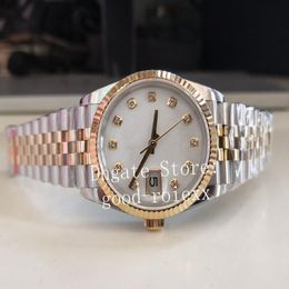 36mm Midsize Men's Watches Ladies Watch Women's Bp Wimbledon Mother Of Pearl Automatic 2813 Jubilee Bracelet Men Sapphir2470