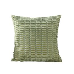 corduroy pillow case Nordic solid color simple square 45X45CM Linen Cushion Cover