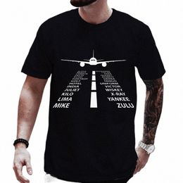Homens Mulheres Camisetas 2024 Verão Harajuku Phetic Alfabeto Piloto Avião Engraçado Aviati Tees Casal Streetwear Roupas Y2K Tops C4kG #