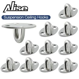 Rails 10pcs Suspension Ceiling Hooks Hammock Swing Hook Boxing Punch Bag Ceiling Hook with Expansion Bolts,Stainless Steel Brushed