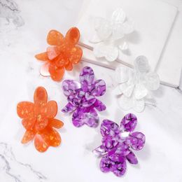 Dangle Earrings JURAN Exaggerated Acrylic Large Flower For Woman 2024 Trend Summer Jewelry Bohemian Statement Wholesale