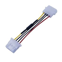 Nowy 4-pin Molex PC PC Case Reducer Reducer Niski hałas przedłużacz Adapter przewód przedłużaczy