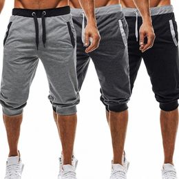 men Pants Summer Harem Slacks Shorts Sport Sweatpants Drawstring Jogger Trousers Sportswear Slim Fit Black Jogger For Daily Work s6Fe#