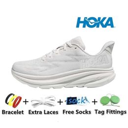 Factory surplus shoes hola Running Shoes for Men Women Carbon Triple White Black Yellow Peach Whip Mens Womens Trainers Sports Platform