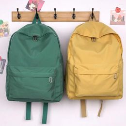 Backpack Fashion Office Workers Nylon Simple Teenager All-Match Computer Bag Solid Color Large Capacity Backpacks For School