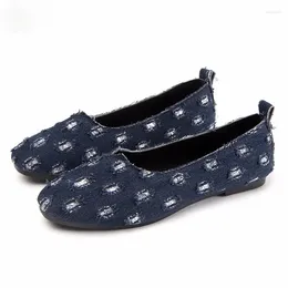 Casual Shoes Slip-on Demin Canvas Women Flat Breathable Comfortable Woman Summer Ladies Loafers Zapatos De Mujer
