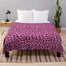 Blankets Pink Cheetah Skin Print Throw Blanket Soft Plush Plaid Kid'S