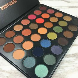 Shadow Beauty Glazed Professional 35 Colors Shimmer Matte Eyeshadows Highlight Eye Shadow Palette Blush Powder Makeup Cosmetic TSLM2