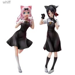 Action Toy Figures 22CM anime game character Kaguya Sama Love is War Fujiwara Chika Rabbit Model Doll Toy Gift Collection Box Decoration PVC MaterialC24325