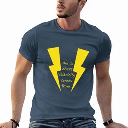 new Steve Stifler Where the 'lectricity comes from T-Shirt sweat shirt Tee shirt mens tall t shirts V6HT#