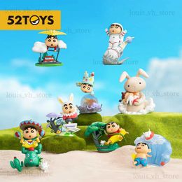 Blind box 52TOYS Blind Box Crayon Shin-chan Classic Scenes Mystery Box 1PC Anime Action Figure Cute Collectible Toy Desktop Decoration T240325