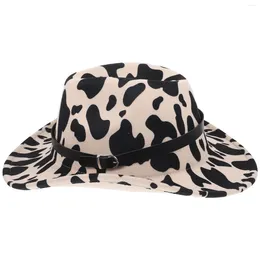 Ball Caps Cows Pattern Cowboy Hat For Women Leash Universal Cowgirl Polyester (polyester Fiber) Men's Belts