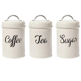 Jars 13 Pc Tea Coffee Sugar Storage Bottles Jars Iron Sugar Container Holder Can Storage Bottles Candy Storage Boxes Sealed Canister