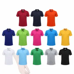 summer Casual Short-Sleeved Polo Shirts Custom Logo Embroidery Printing Persalized Design Men And Women Tops I0Be#