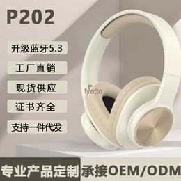 Headphones Earphones New P202 Wireless Headworn Bluetooth Stereo Sound Sports 5.3 Private Model H240326