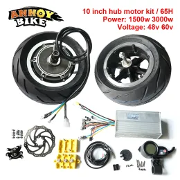 Schroevendraaiers 10 Inch Hub Motor Kit 48v 1500w 60v 3000w Electric Motorcycle Scooter Engine by Gearless Ebike Kit Brushless with Front Wheel