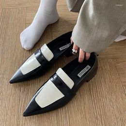 Casual Shoes Women's Loafers Fashion Pointed Toe Single Autumn Slip On Ladies Flats Party Leather Oxfords Zapatillas Mujer
