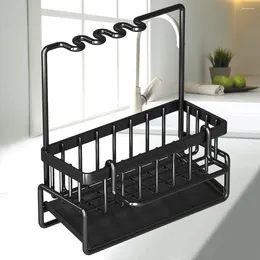 Kitchen Storage Multifunctional Sink Organizer With Self-draining Tray Rustproof Caddy Countertop Organization