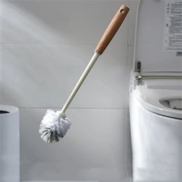 Brushes Wooden Long Handle Toilet Brush Home Bathroom Multifunctional Detachable Closetool Cleaning Tool Bathroom Cleaning Accessories