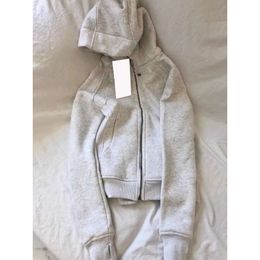 Small Grey hooded cardigan for women with a spring and autumn feel super beautiful slim fit niche short zippered jacket