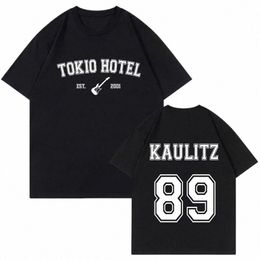 rock Band Tokio Hotel T-Shirts Kaulitz Print Men Women Cott T Shirt Hip Hop Punk Streetwear Harajuku Unisex Tees Tops Clothing S13g#