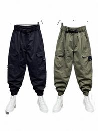 men Korean Casual Cargo Pants Harem Men New Baggy Streetwear High Quality Designer Brand Sweatpants Trousers Fi Clothing R0vh#