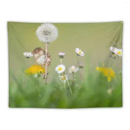 Tapestries Dandelions & Daisies Mouse Tapestry Wall Decor Home Accessories