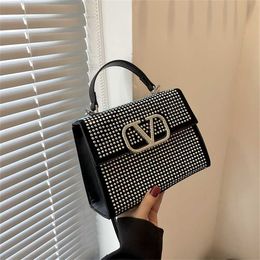 28% OFF Designer bag 2024 Handbags Womens Fashion Embedding Versatile Handbag Western and Advanced Light Luxury Crossbody