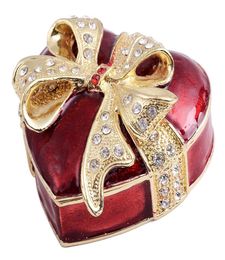 Heart shape trinket Jewellery box wedding Favour lover gifts016073201