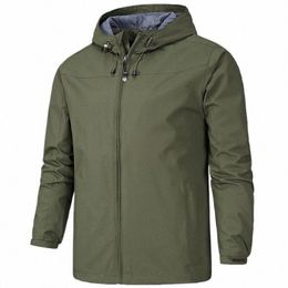 men's Bomber Jacket Outdoor Waterproof Windbreaker Casual Male Coat Hoodie Men Tactical Army Green Clothing Trip Hiking Overcoat C8KD#