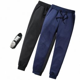 mens Thick Fleece Thermal Trousers Outdoor Winter Warm Casual Pants Joggers Thickened Male Sweatpants Men Joggers Sportswear v2fk#