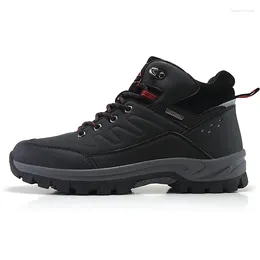 Fitness Shoes Men's Outdoor Hiking Boots Autumn And Winter Walking Mountain Tracking Sports Non-slip Labour Protection