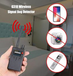 G318 Wireless Signal Bug Detector Anti Bug Camera Detector GPS Location Detect Finder Tracker Frequency Scan Sweeper Protect Secur7833276