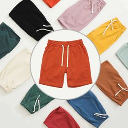 Men's Shorts Summer solid Colour brushed cotton shorts for mens casual jogging sports shirt Plus size exercise gym high-quality thick shorts J240325