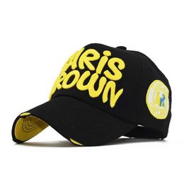 Ball Caps 2022 CHRIS Brown Embroidered Cotton Baseball Hat for Men and Women Outdoor Sports Leisure Sunshade Snapshots Adjustable Hat J240325