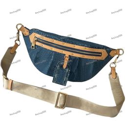 Denim Bag Vintage Hand Bag Waist Bag Designer Shoulder Bag Women Tote Bags Canvas Handbag Old Flower Underarm Bag Print Purse Backpack M46203 M46837
