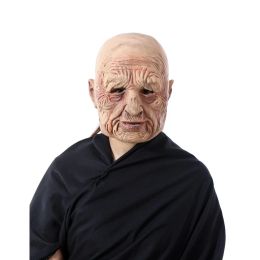 Masks Elderly Old Man Halloween Mask Prank Grandpa Cosplay Mask Halloween Party Supplies Decorations Terror Accs Cosplay Props