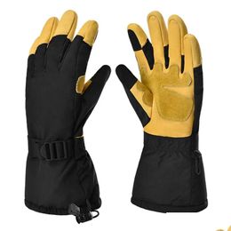 Hand Foot Warmer Snow Ski Gloves Windproof Winter Thermal Outdoor Warm Mittens Flfinger Cold Drop Delivery Sports Outdoors Accessories Ot91H