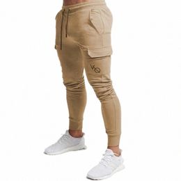 men Sweatpants 2019 Casual Mens Joggers Trousers Fi Gyms Fitn Bodybuilding Pockets Pants Boutique Men's Sportswear Pants m0X9#