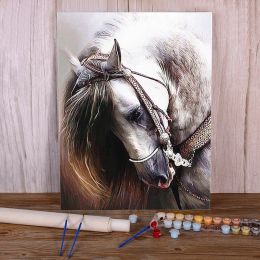 Number Horse Landscape Animal Painting By Numbers Complete Kit Oil Paints 50*70 Painting On Canvas Home Decoration Crafts For Art