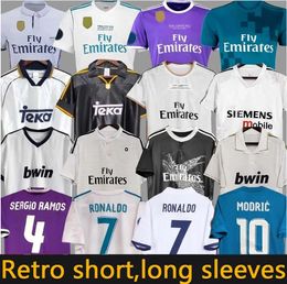 Real Madrids Retro-Fußballtrikots Finals Fußballtrikot GUTI BENZEMA SEEDORF CARLOS RONALDO KAKA 03 04 06 07 11 13 14 15 16 17 18 ZIDANE Beckham RAUL Vintage FIGO-Kits