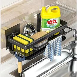 Kitchen Storage Rack Sink Drain Sponge Organiser Hanging Soap Drainer Shelf Accessories Bathroom Shampoo Shelves